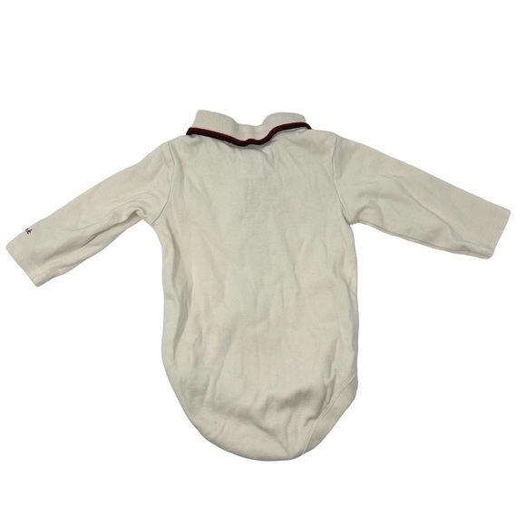 Janie and Jack Infant Kids Cream Collared One Piece Onesie - Picture 2 of 4